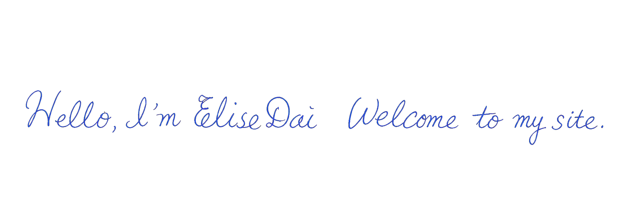 Hello, I’m Elise Dai.