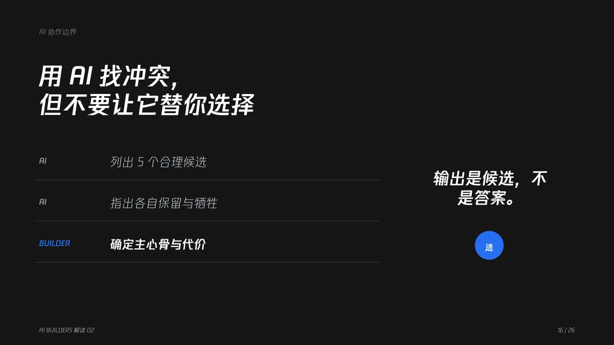 16｜用 AI 找冲突，但不要让它替你选择