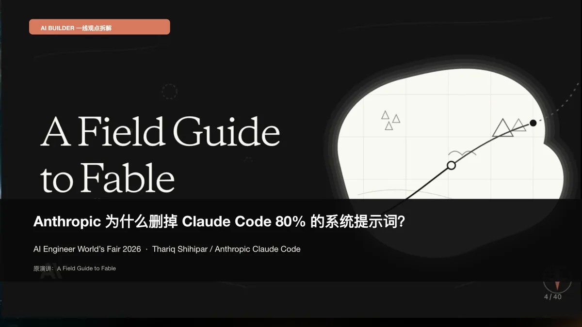 PPT 第 1 页｜A Field Guide to Fable｜严谨开场